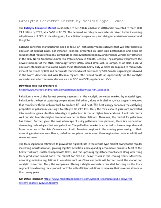 Catalytic Converter Market by Vehicle Type - 2025