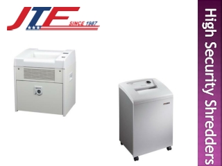 Best Quality High Security Shredders from JTF Business Systems