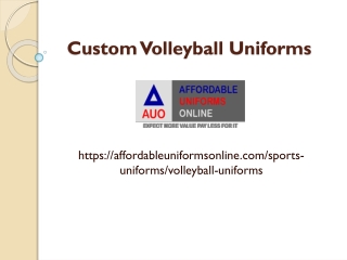 Custom Volleyball Uniforms