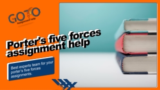 Get porter’s five forces assignment help Online | GotoAssignmentHelp