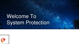 Why we need power-system protection? System Protection