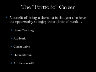 Dr Chris Stout The Portfolio Career