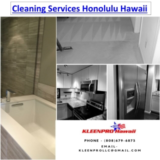 Cleaning Services Honolulu Hawaii