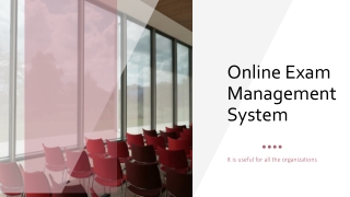 Online Exam Management System