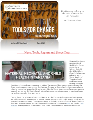 2015 June Tools for Change CGI Newsletter