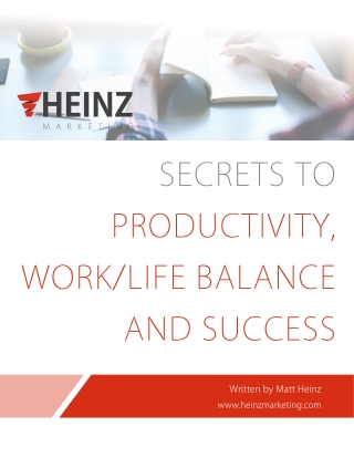 Productivity and Work/Life Balance by Matt Heniz