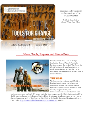 2017 January Tools for Change CGI Newsletter