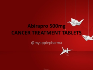 Abirapro 500mg |Abiraterone acetate | apple pharmaceuticals