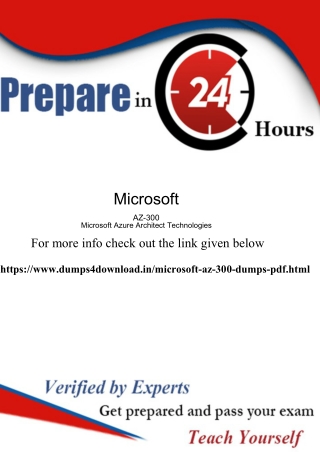 Microsoft AZ-300 Exam Dumps {Updated 2019} AZ-300 Professional | Dumps4download.in
