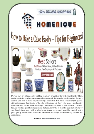 How to Bake a Cake Easily – Tips for Beginners?