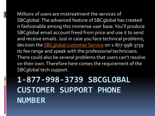 1-877-998-3739 Sbcglobal Customer support phone number