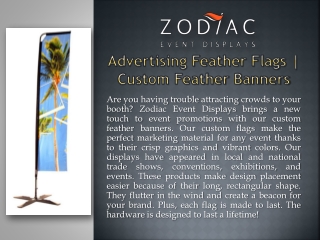Advertising Feather Flags | Custom Feather Banners | ZodiacDisplays