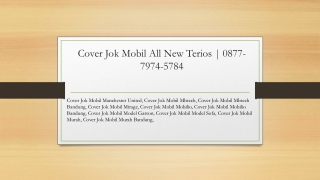 Cover Jok Mobil Bahan Kain | 0877-7974-5784