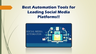 Best Social Media Automation Software!!