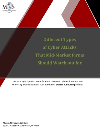 Different Types of Cyber Attacks That Mid-Market Firms Should Watch out for