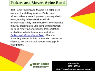 Packers and Movers Spine Road | Packers and Movers in Pune