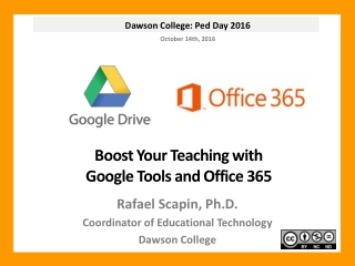 Boost Your Teaching with Google Tools and Office 365