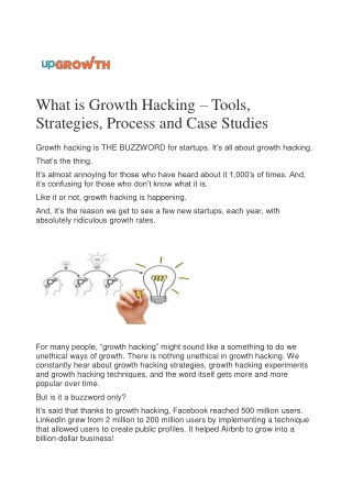 What is Growth Hacking – Tools, Strategies, Process and Case Studies