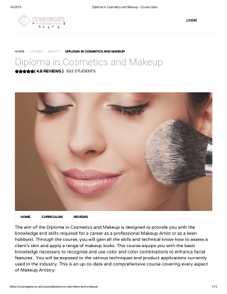 Diploma in Cosmetics and Makeup - Course Gate