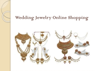 Wedding Jewelry Online Shopping