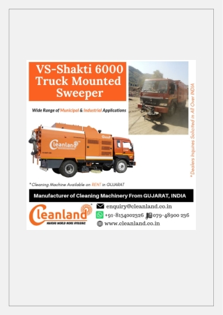 Model VS-Shakti 6000 Truck Mounted Sweeper