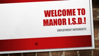 Welcome to Manor i.s.d .!