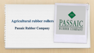 Agricultural rubber rollers