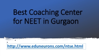 Best coaching for NEET in Gurgaon