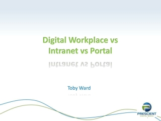 Digital Workplace vs Intranet vs Portal