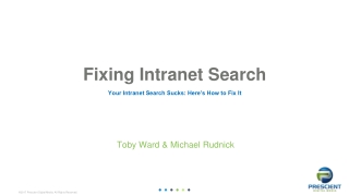 Fixing Intranet Search