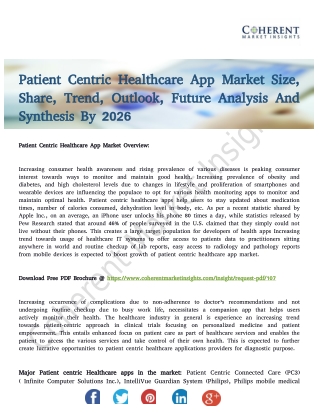 Patient Centric Healthcare App Market Competitive Status and Trend Estimate 2026