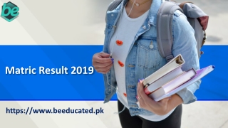 Matric Result 2019