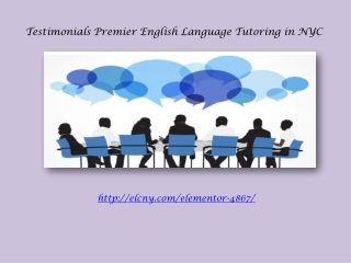 Testimonials Premier English Language Tutoring in NYC