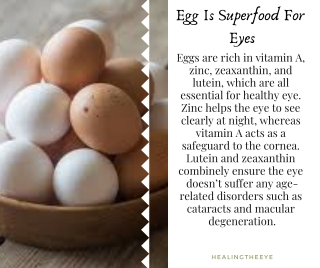 Egg Is A SuperFood For Eyes