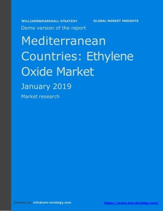 WMStrategy Demo Mediterranean Countries Ethylene Oxide Market January 2019