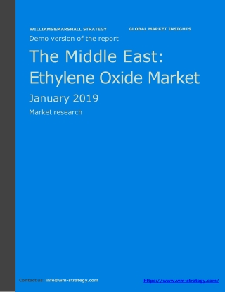 WMStrategy Demo Middle East Ethylene Oxide Market January 2019