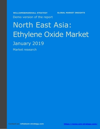 WMStrategy Demo North East Asia Ethylene Oxide Market January 2019