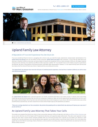 Upland Family Law Attorney