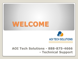 AOI Tech Solutions - 888-875-4666 - Technical Support