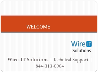 Wire-IT Solutions | Technical Support | 844-313-0904
