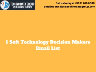 1Soft Technology Decision Makers Email List in usa