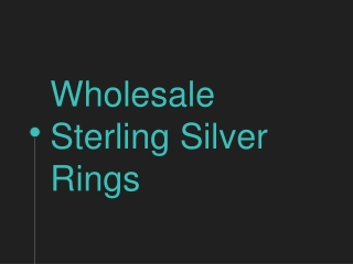 Buy Wholesale Sterling Silver Rings Online