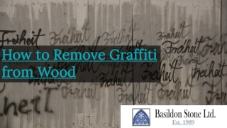 Remove graffiti from wood