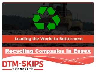 Recycling Companies in Essex