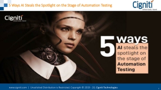 5 Ways AI Steals the Spotlight on the Stage of Automation Testing