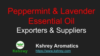 Peppermint & Lavender Essential Oil Uses