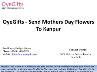 OyeGifts - Send Mothers Day Flowers To Kanpur