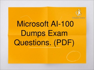 AI-100 Exam Dumps, MCP AZ-200 Latest Questions Answers Material [PDF] 2019