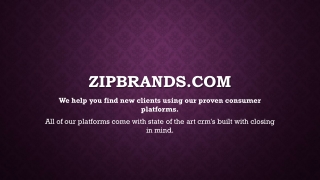 Buy Real Estate Leads - ZipBrands