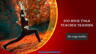 200 Hour Yoga Teacher Training